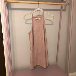 Blush Suede Dress